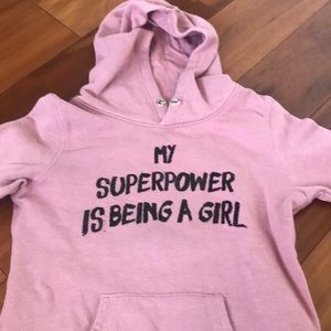 Mauve pink color hoodie